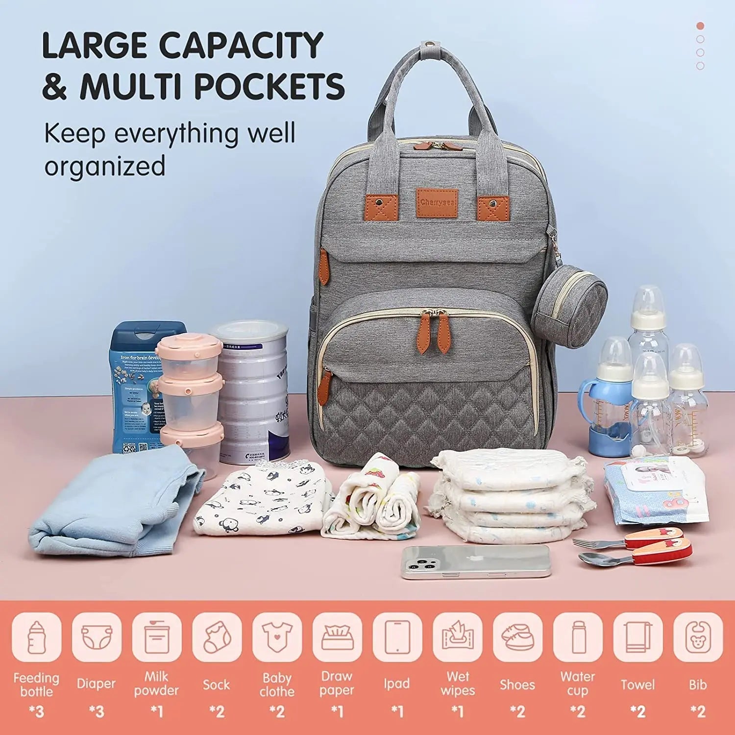 3-in-1 Diaper Bag & Baby Bed YOURSChoice Store