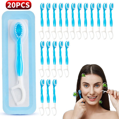 FreshFix 5-in-1 – Brush, Floss & Scrape Anywhere!