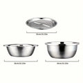 3 In 1 Stainless Steel Vegetable Slicer Cutter Multifunctional Strainer for Washing and Slicing Fruits, Vegetable Kitchen Gadget