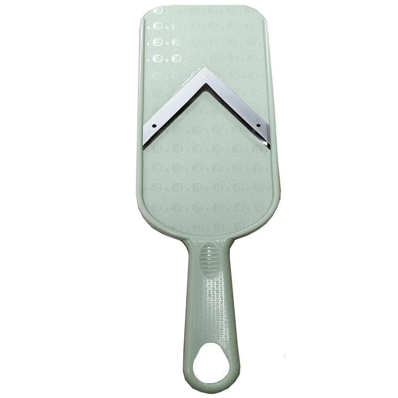 Multi Handheld Mandoline Slicer - Stainless Steel V Blade, with Cleaning Brush, Comfort Grip, Easy to Clean, for Kitchen, Vegeta