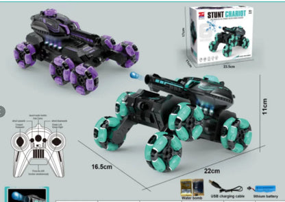 Six-wheeled Remote Control Tank Car Gesture Sensor Can Be Against The Launching of Water Bombs Children's Toy Car