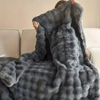Artificial Rabbit Plush Autumn Warm Bed Blanket Plush Soft Sofa Throw AliExpress