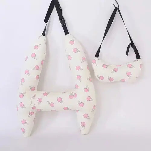 1 Set Cute Kid and Adult Car Sleeping Neck Head Support H-Shape Travel