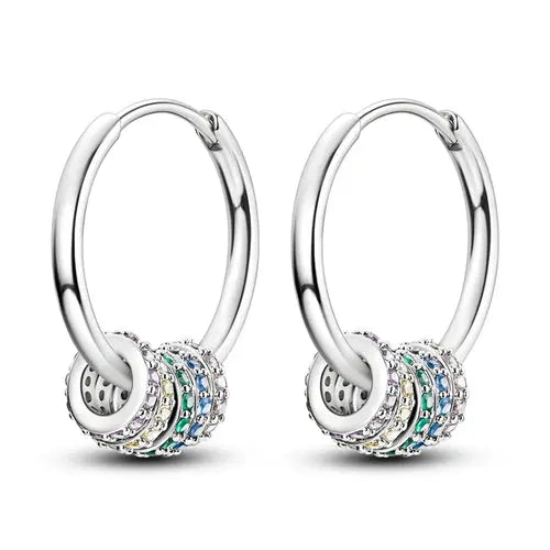 Hot 925 Sterling Silver Geometric Minimalist Series Drop Earrings For