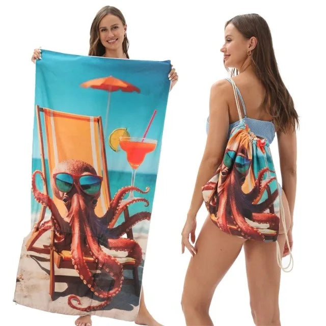 BeachFlip Towel Bag Carry All Beach Organizer For Towel Sunscreen And Essentials