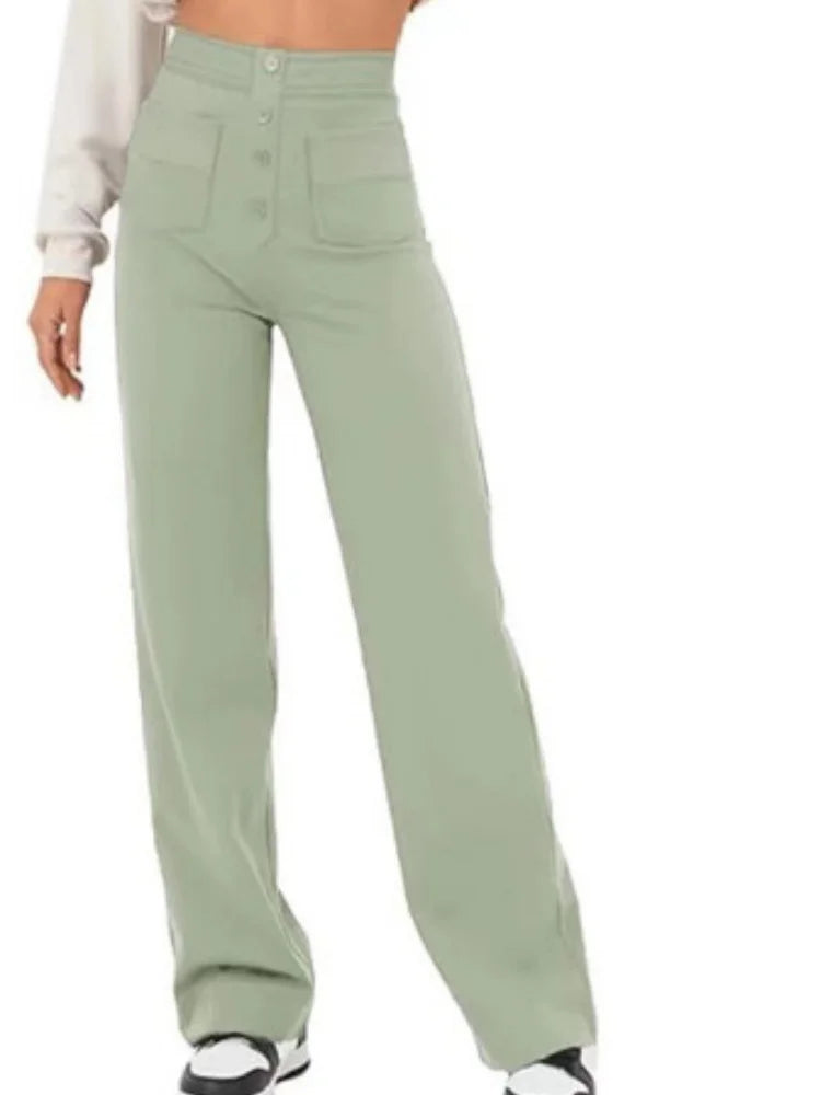 FlexCurve™ High-Waist Pants ✨ — Stretchy Comfort, Slim Fit