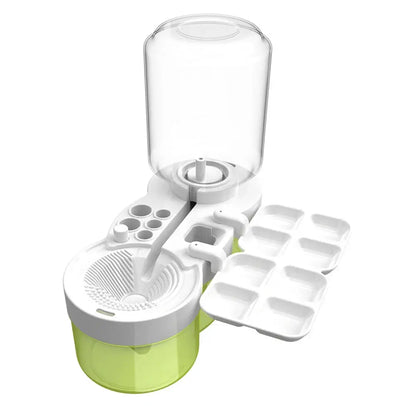 Paint Brush Cleaner with Drain Button Painting Brush Rinser Paint Brush Clean Device for Acrylic Water Based Painting Brush Adventure Better Life Store Store