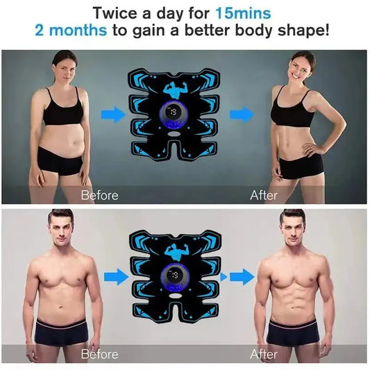  USB Rechargable EMS Muscle Stimulator ABS Arm 3 IN 1 Trainer Pad
