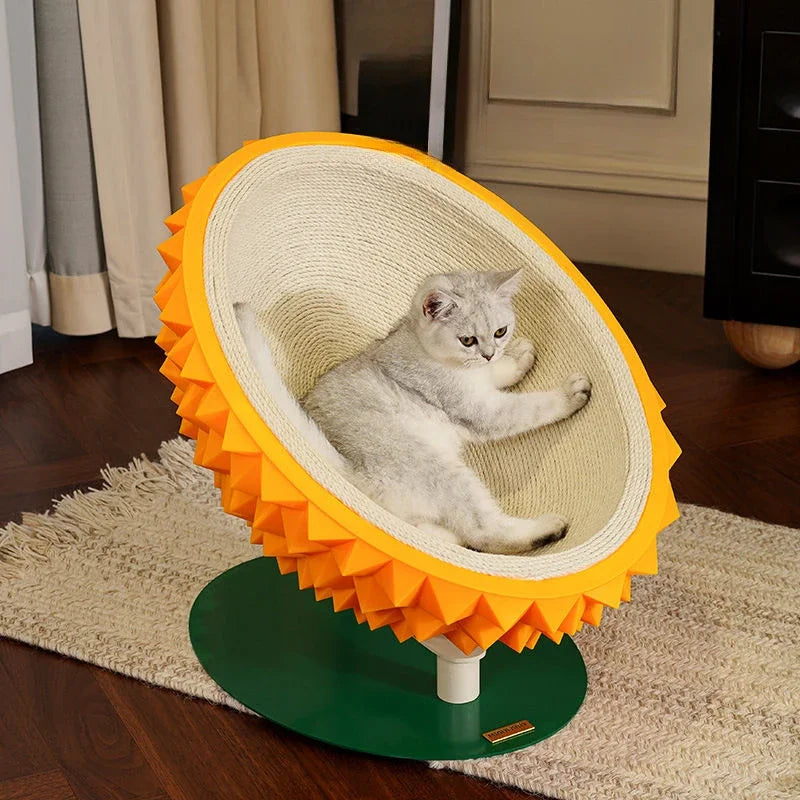 Scratch & Snooze Durian: Stylish Cat Nest with Sisal Fun Bello Pet House Store