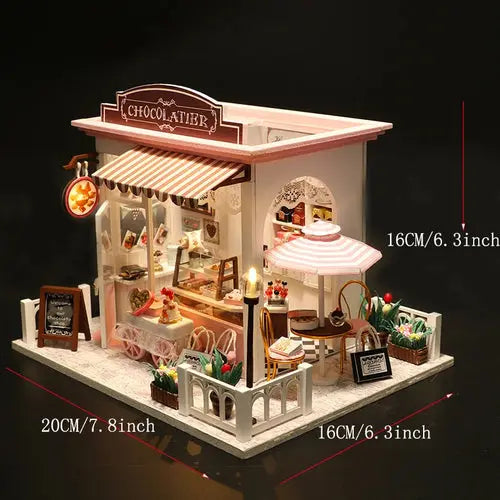 Mini Doll House Kit DIY Flower House Handmade 3D Puzzle Assembly AliExpress