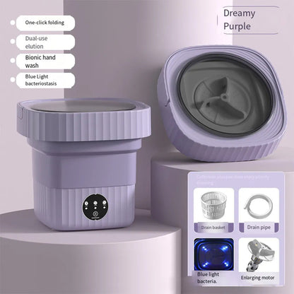 6L 11L Folding Portable Washing Machine Big Capacity with Spin Dryer AliExpress