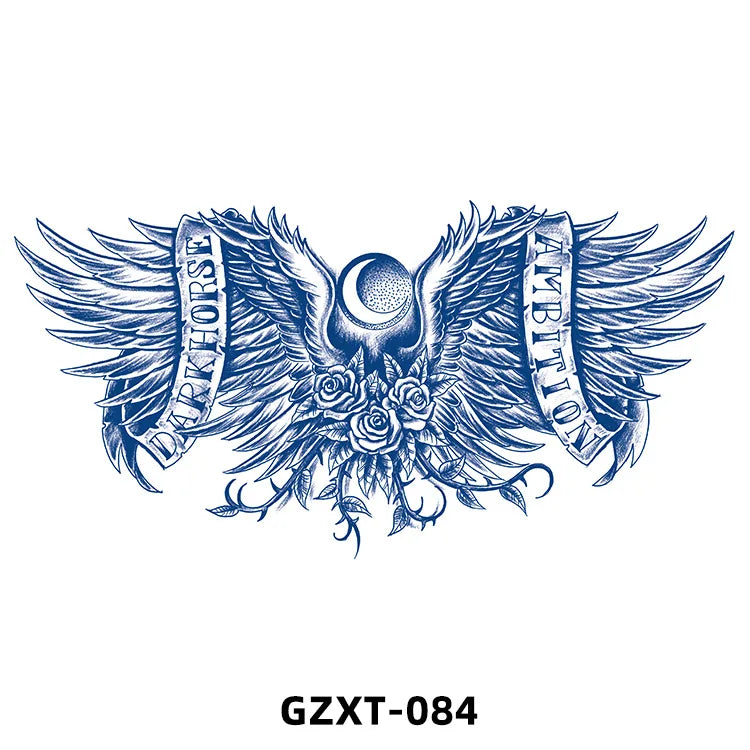 New Wholesale Juice Chest Stickers Tattoo Herbal Semi-permanent Back Tatoo Wings Tattoo Stickpaper WAM-girl Store Store