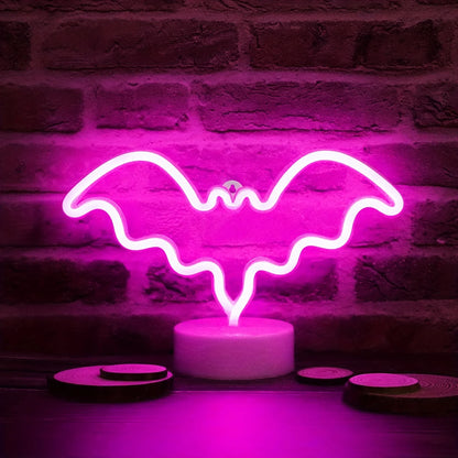 Halloween Led Neon Sign, Party Wall Art Decoration, Horror Atmosphere, Signature Neon Pendant, Room Night Light, USB or Battery Powered (Battery Not Included)