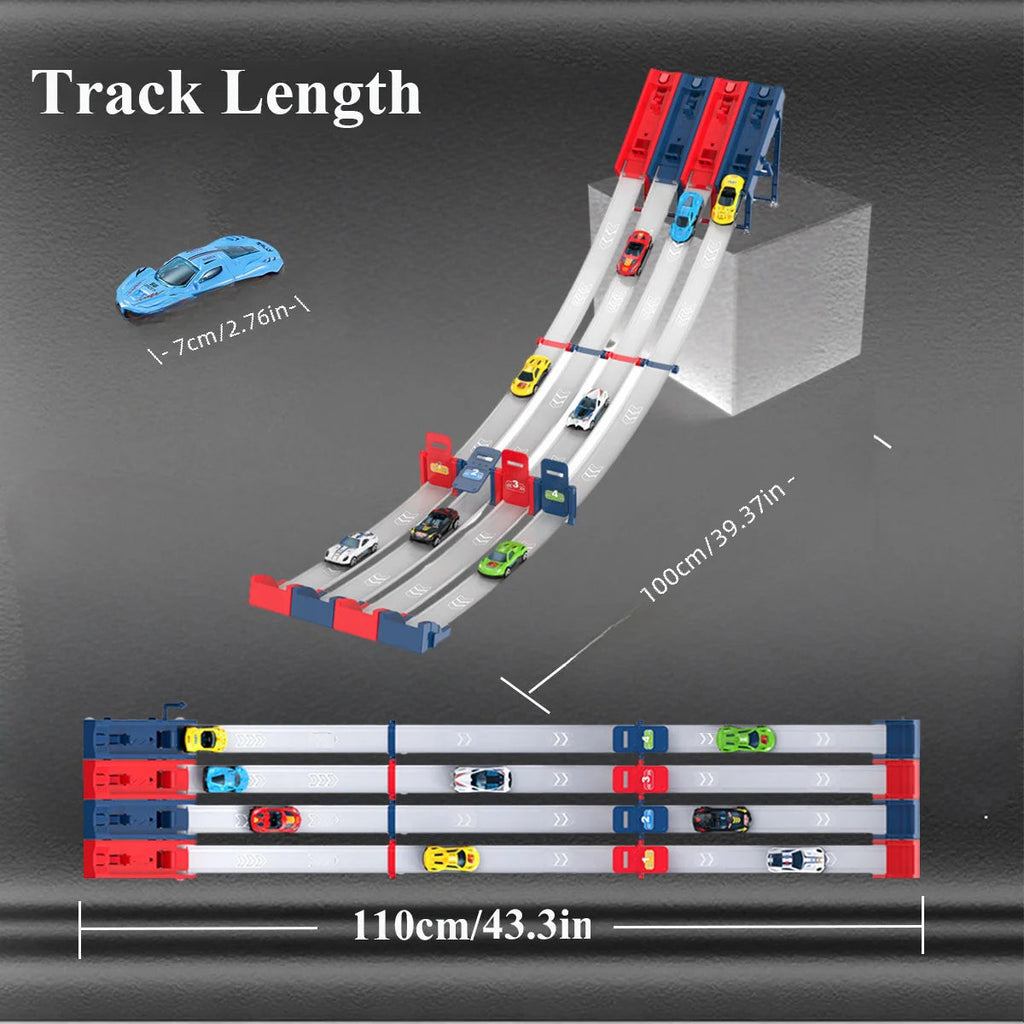 Competitive Racing Track Toy Vehicle with Alloy Car Kids Play Game for AliExpress