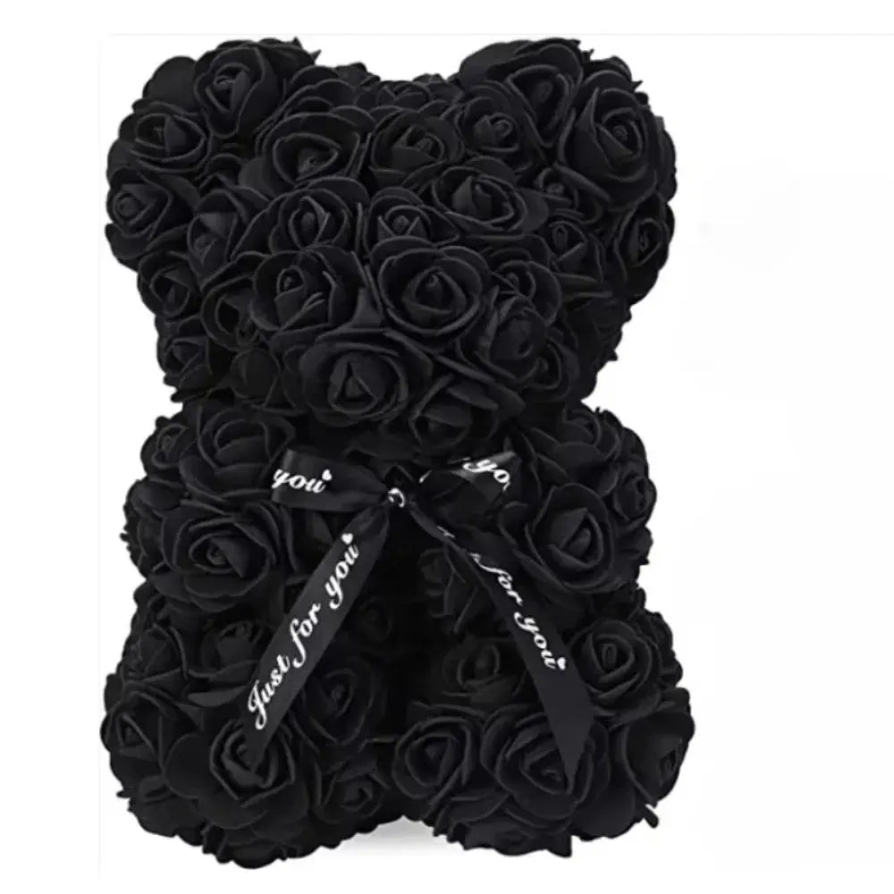 Artificial Flower Eternal Rose Teddy Bear for Mom Mother's Day