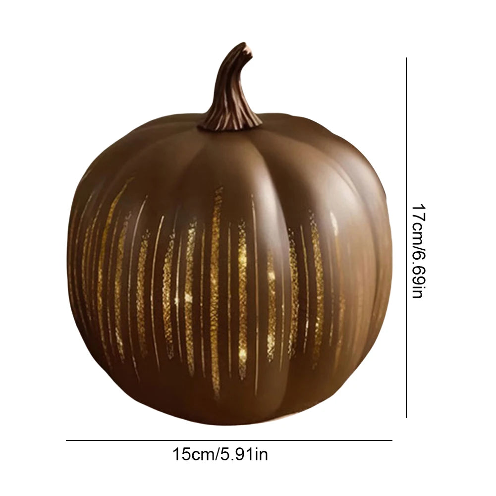 Calabazas Crepusculares – ¡Decoración de Halloween Escalofriante y Brillante!