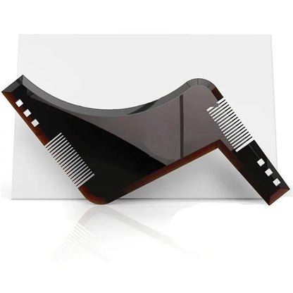 New 2025 Fashion Men Beard Shaping Styling Template Comb Men's Beards Combs Beauty Tool for Hair Beard Trim Templatesival