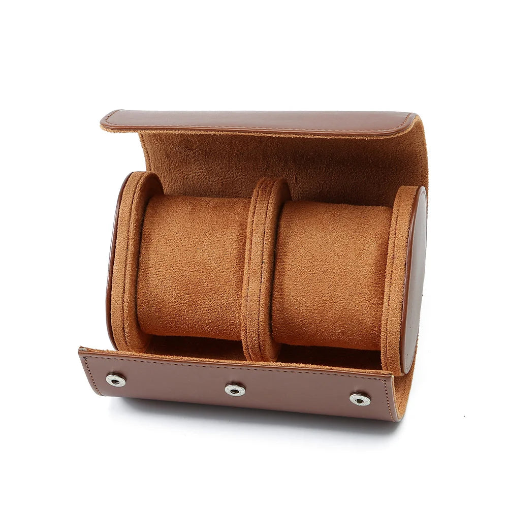 WatchGuard™ Vintage Roll Case 🛡️⌚ Protect Every Timepiece