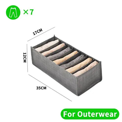 Organizador de ropa para armarios, pantalones, vaqueros, caja de almacenamiento, organizador de armario
