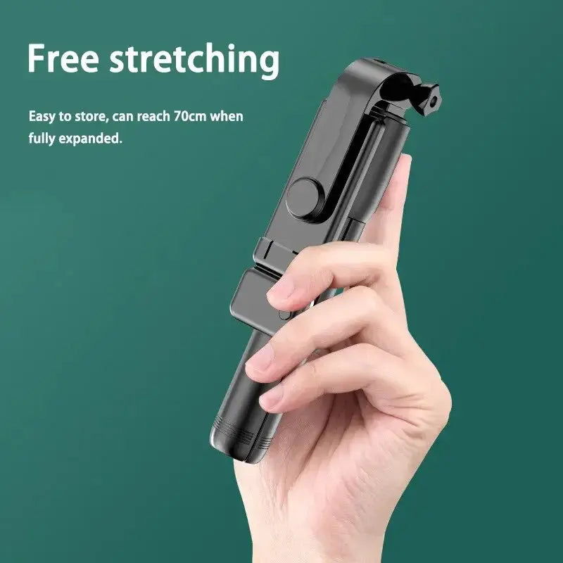 Wireless Selfie Stick Tripod Stand with Light Bluetooth Remote