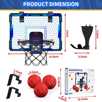HoopMaster Mini: Indoor Basketball Fun with Scoreboard Shop1103846254 Store