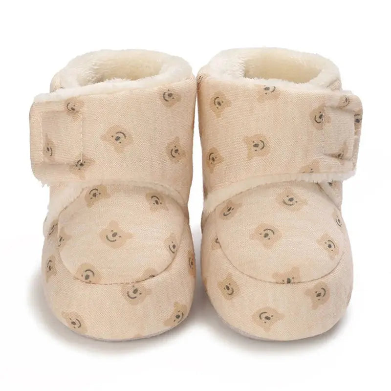 Arrival Baby Animals Cartoon Pattern Toddler Cotton Shoes Chocolate Lily
