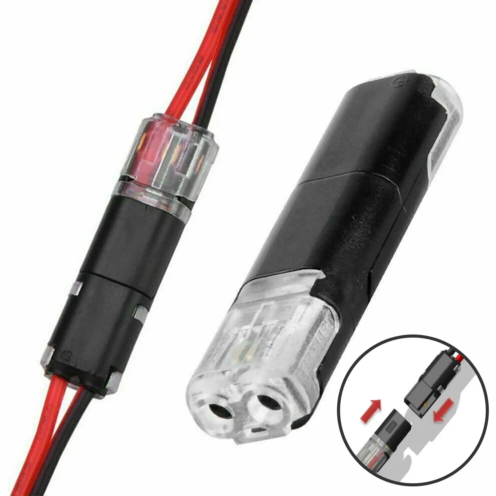 Double-Wire Connector: Secure Lock, Instant Plug-In Power 🔌