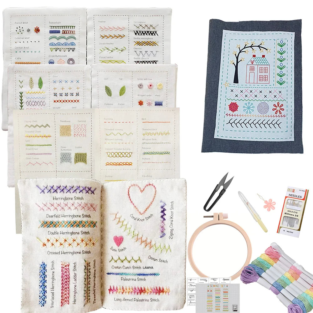 StitchCraft™ DIY Embroidery Book 🪡📘