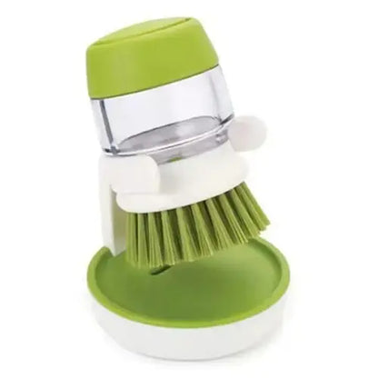 Dish Brush With Soap Dispenser Palm Brush Dish washing Kitchen Scrub