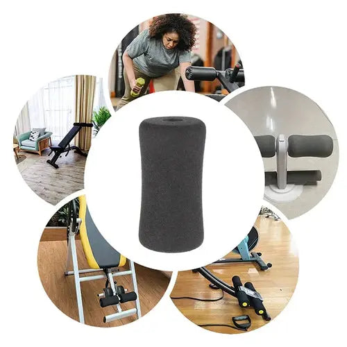 2PCS New Foot Foam Pads Black Foam Rollers Replacement For Leg