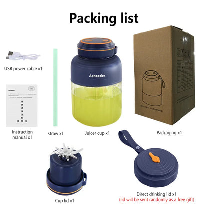 JuiceGo Portable Blender Personal USB Rechargeable Smoothie Maker On The Go