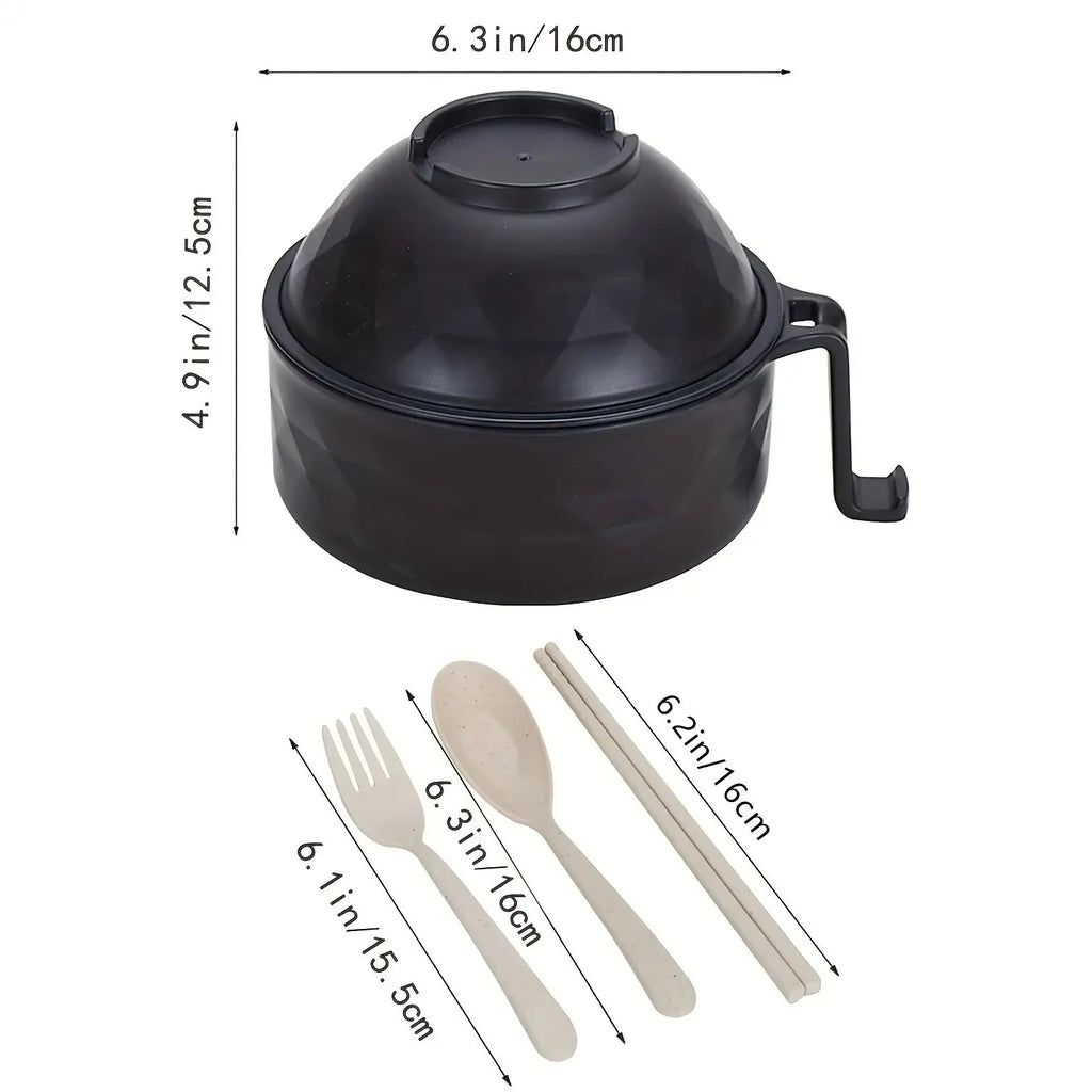 Microwave Ramen Bowl Cooker Set - Wheat Straw Instant Noodles Bowl AliExpress