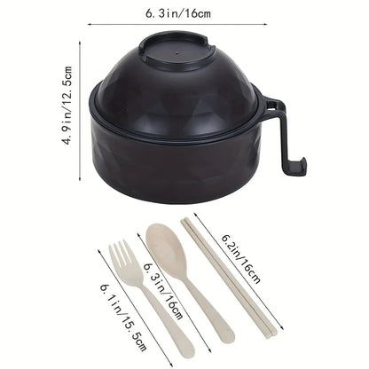 Microwave Ramen Bowl Cooker Set - Wheat Straw Instant Noodles Bowl AliExpress