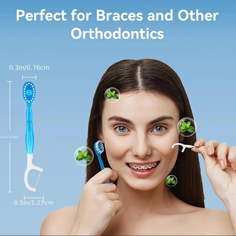 FreshFix 5-in-1 – Brush, Floss & Scrape Anywhere!