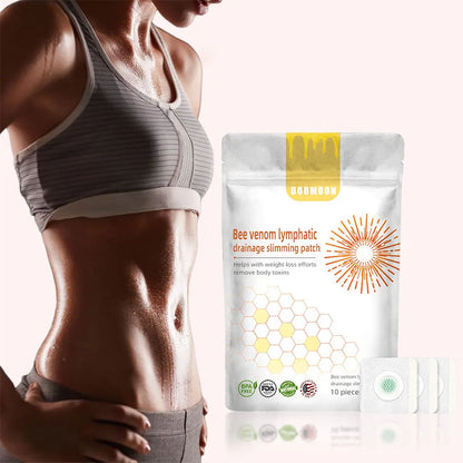 7/10Pcs Bee Venom Patches Fat Burning Anti-Swelling Slimming Patch Detox Abdominal Bee Venom Patches for Men Women Body Shaping