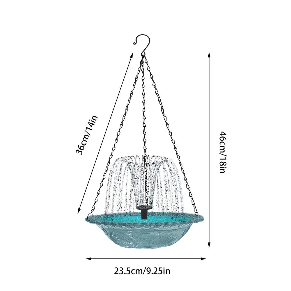 AquaBloom™ Fuente solar para pájaros 🐦💧 — Belleza de jardín en cascada
