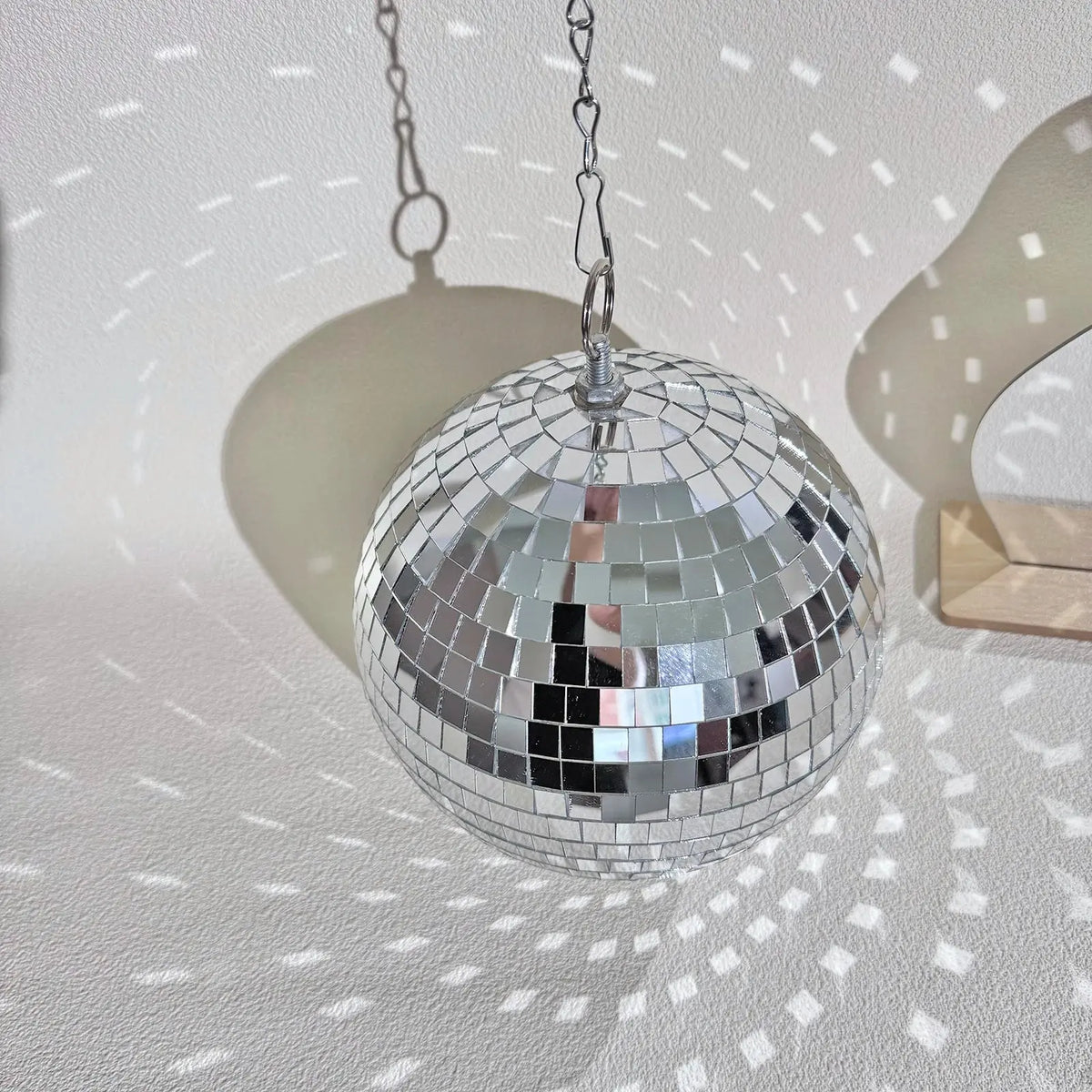 Mirror Disco Ball Decor Hanging Disco Home Decor Rotating Glass Ball AliExpress