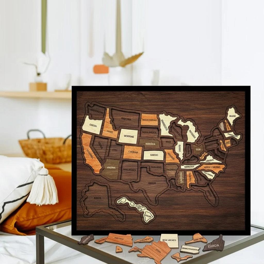 MapQuest™ USA Puzzle 🗺️✨ — Build Your Travel Memories