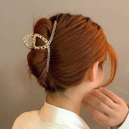 Hair clip, ART839, gold color Scarlet Chaos