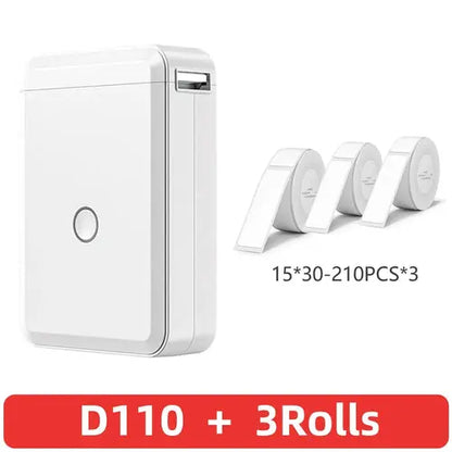 Niimbot D110 Portable Mini Printer Thermal Adhesive Sticker Label AliExpress