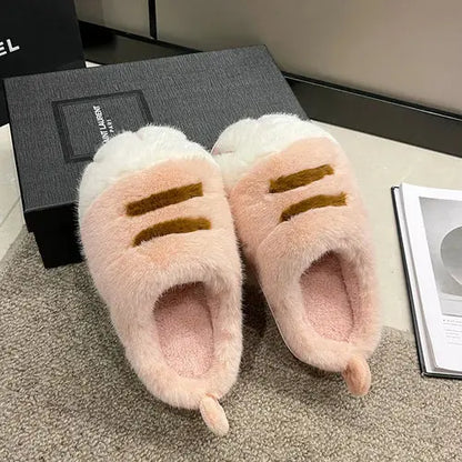 New arrival cat foot slippers women cushiony indoor outdoor shoes