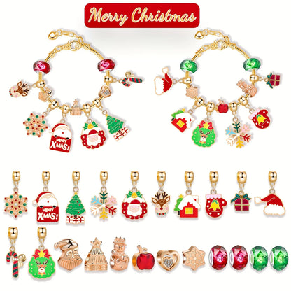 JoyfulCharm Christmas Advent Set – 24 Days of DIY Bracelet Magic