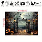 1pc country old house banner, suitable for Halloween parties, indoor and outdoor decoration, theme parties, anniversaries.