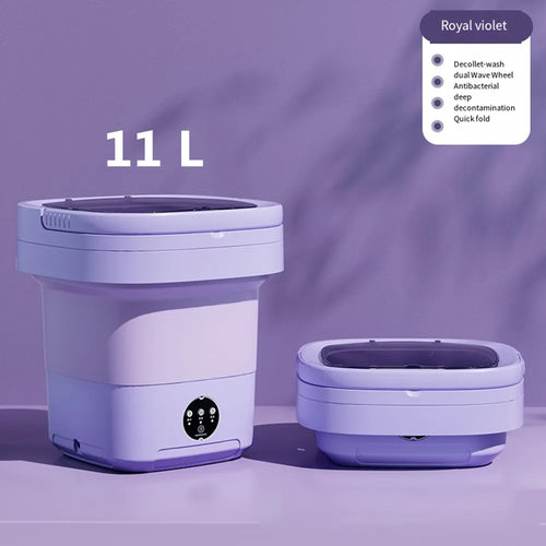 6L 11L Folding Portable Washing Machine Big Capacity with Spin Dryer AliExpress