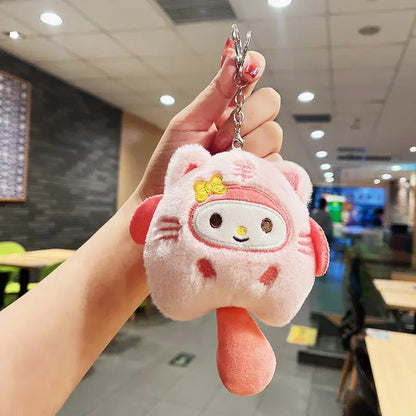 Sanrio Plush Keychain | Little Tiger with Furry Tail Series JJB Kawaii Anime Toy Store