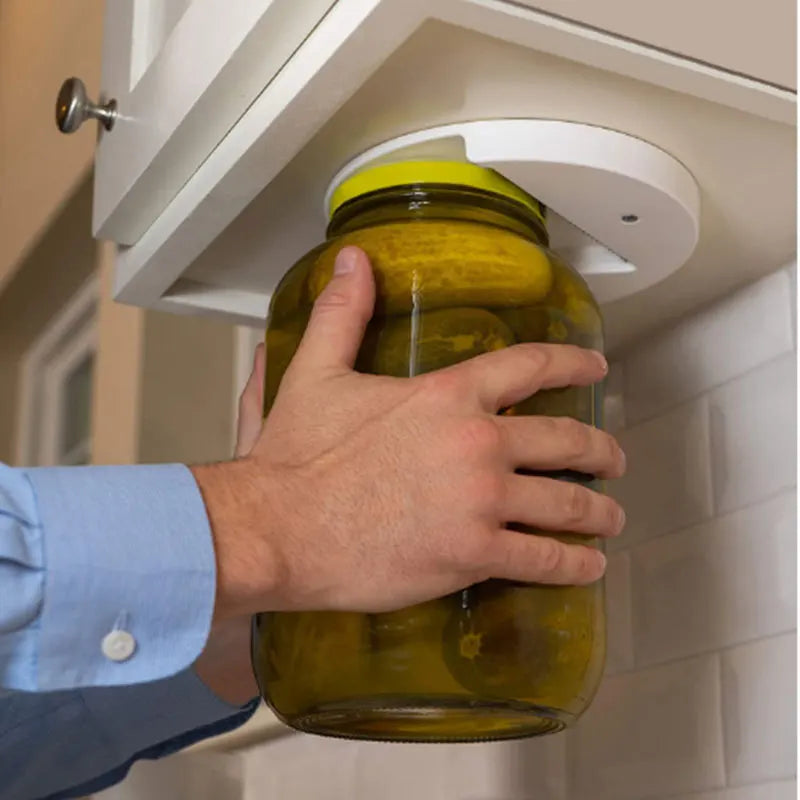 Multifunction Can Opener Cabinet Under Jar Opening Tool Professional Bottle Quick Opener Fast Lid Remover Kitchen Accessories Global Home Furnishing Store