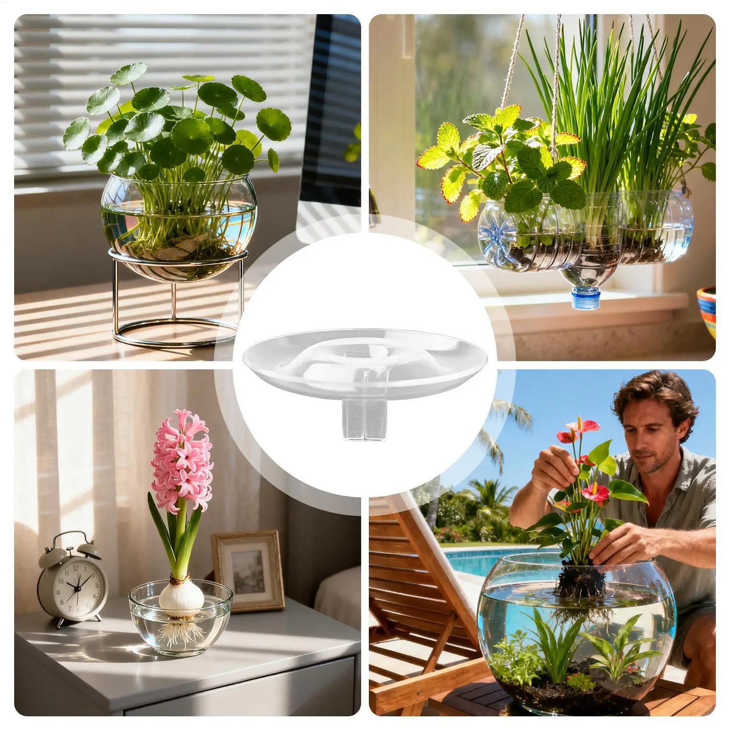 FloatBloom™ Floral Arrangement Holder 🌸✨ Elegant Floating Beauty
