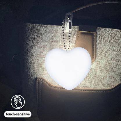 1/2/3PCS LED Purse Light Decorative Heart Star Night Light Touch Sensor Handbag Light Christmas Birthday Gifts for Women Girls Oversea Local Store