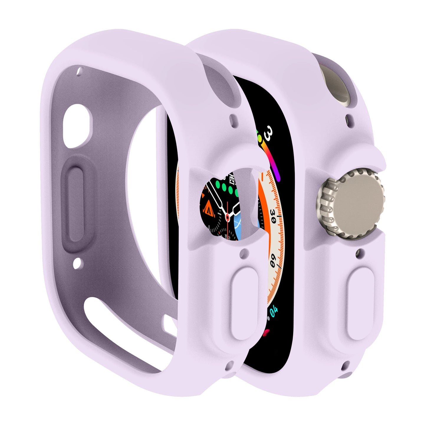 Soft Silicone Case for Apple Watch 8 Ultra 49MM 45mm 42MM 38MM Cover Protection For iWatch series 7 6 5 4 SE 40 44 41mm Bumper