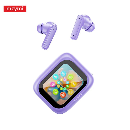 mzymi Full In Touch Screen Headphone ANC E18 Pro Bluetooth Earphone AliExpress